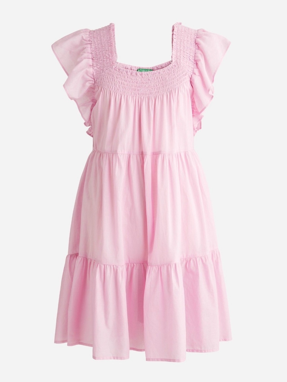 J.Crew Flutter Sleeve Voile Dress / Beach Cover-Up Pink